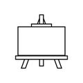 Easel icon on white