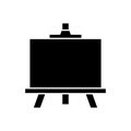 Easel icon on white