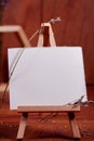 Easel with an inscription card and a sprig of lavender