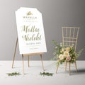 Easel Sign Mockup Wedding Sign Mockup