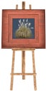 Easel Stand Picture Frame Isolated Royalty Free Stock Photo