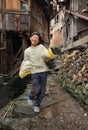 East asia, rural teenager boy 12 years old, Chinese village.