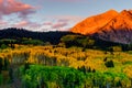 East Beckwith Alpenglow Royalty Free Stock Photo
