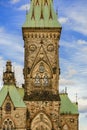 East Block of Parliament Hill in Ottawa, Canada Royalty Free Stock Photo