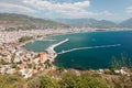 East coast beach resort of Turkey Alanya Royalty Free Stock Photo