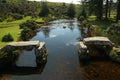 The East Dart River in Belever, Dartmoor National Park, Devon, U Royalty Free Stock Photo