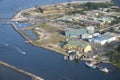 East end of Dauphin Island, Alabama Royalty Free Stock Photo