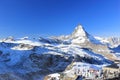 The East Face of the Matterhorn. The Alps, Switzerland. Royalty Free Stock Photo