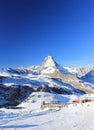 The East Face of the Matterhorn. The Alps, Switzerland. Royalty Free Stock Photo
