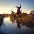 East Frisian mills Royalty Free Stock Photo