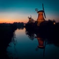 East Frisian mills Royalty Free Stock Photo