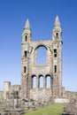 East gable of St Andrews cathedral ruins, Scotland Royalty Free Stock Photo