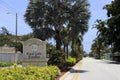 East Gate Estates Welcome Sign Royalty Free Stock Photo