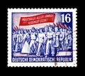 East Germany on postage stamps