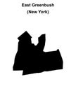 East Greenbush outline map Royalty Free Stock Photo