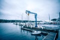 East greenwich rhode island bay harbor and yaht club marina Royalty Free Stock Photo