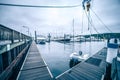 East greenwich rhode island bay harbor and yaht club marina Royalty Free Stock Photo