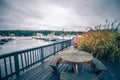 East greenwich rhode island bay harbor and yaht club marina Royalty Free Stock Photo