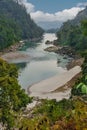 A calm mountain river of the Himalayas