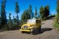 Tourists Jeep for tourist rent at Mount Penanjakan,The best views from Mount Bromo