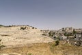 Generic architectural view of Silwan, Arab village on the Mount of Olives across the old city walls of Jerusalem Royalty Free Stock Photo