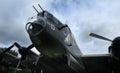 East Kirkby airfield. Lincolnshire. UK. 30/08/2019. Lancaster bomber undergoing restoration intending to return to flight.