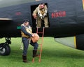 East Kirkby airfield. Lincolnshire. UK. 30/08/2019. Lancaster bomber undergoing restoration.