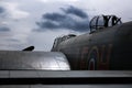 East Kirkby airfield. Lincolnshire. UK. 30/08/2019. Lancaster bomber undergoing restoration.