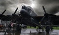 East Kirkby, Lincolnshire, UK, August 29023. Avro Lancaster \'Just Jane\' on full engine taxi run.