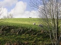 The east Lancashire Moors on the road to Barnoldswick in the beautiful countryside on the Lancashire Yorkshire border in Nort