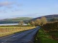 The east Lancashire Moors on the road to Barnoldswick in the beautiful countryside on the Lancashire Yorkshire border in Nort