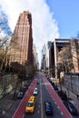 East 42nd street seen from above Royalty Free Stock Photo