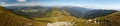 East panorama view from Kosarisko in Nizke Tatry mountains Royalty Free Stock Photo