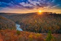 East Rim Overlook - Big South Fork National River and Recreation Area, TN Royalty Free Stock Photo