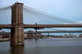 East River Bridges in New York Royalty Free Stock Photo