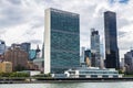 East River and the Manhattan skyline in New York City, USA Royalty Free Stock Photo