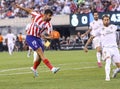 Diego Costa of Atletico de Madrid #19 scores goal during match against Real Madrid in the 2019 International Champions Cup