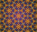 East seamless pattern. Vintage oriental ornament of mandalas.