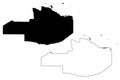 East Sepik Province Independent State of Papua New Guinea, PNG, Provinces of Papua New Guinea map vector illustration, scribble