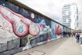 East side gallery. Berlin wall., Germany Royalty Free Stock Photo