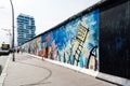 East Side Gallery in the famous Berlin Wall in Germany Royalty Free Stock Photo