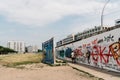 East Side Gallery in the famous Berlin Wall in Germany Royalty Free Stock Photo