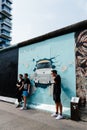 East Side Gallery in the famous Berlin Wall in Germany Royalty Free Stock Photo