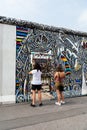 East Side Gallery in the famous Berlin Wall in Germany Royalty Free Stock Photo