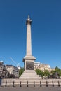 East side of Nelson`s Column, Trafalgar Square, London, UK Royalty Free Stock Photo