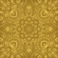 East, stylized, gold ornament. Royalty Free Stock Photo