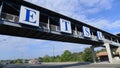 East Tennessee State University - Pedestrian Bridge Over Busy Street Royalty Free Stock Photo