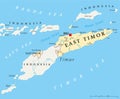 East Timor Political Map