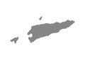East Timor State Map Vector silhouette