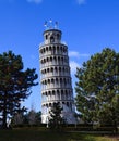 East View of the Leaning Tower of Niles #1 Royalty Free Stock Photo